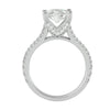 Artisanal Adorned Lab Grown Oval Diamond Halo In White Gold