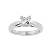 Lab Grown Princess Cut Diamond In White Gold Solitaire Ring