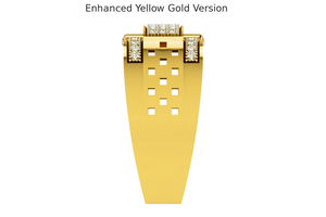New 18K Amazing Lab-Grown Round Cut Men Diamond Ring