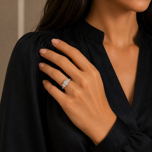 Trio sparkle ring