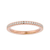 Lab Grown Diamond Band Ring In Rose Gold