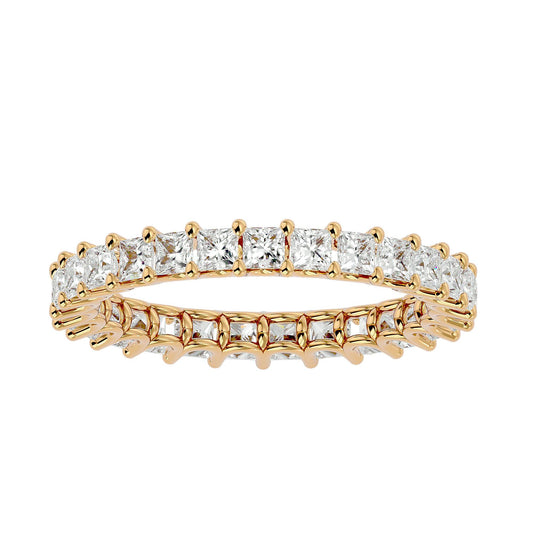 Lab Grown Diamond Band Ring In Yellow Gold