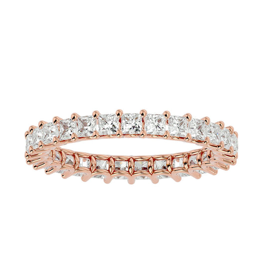 Lab Grown Diamond Band Ring In Rose Gold