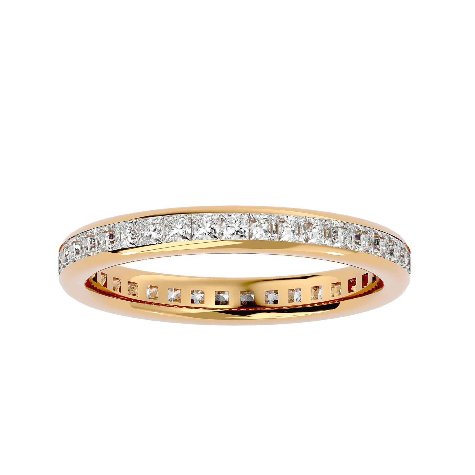 Lab Grown Diamond Band Ring In Yellow Gold