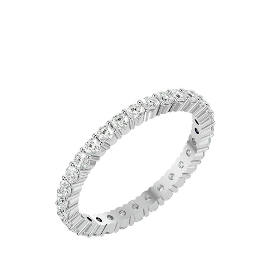 Lab Grown Diamond Band Ring In Platinum