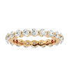 Lab Grown Round Diamond Band Ring In Yellow Gold