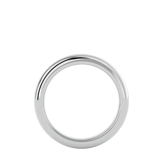 Classic: Heavy Men's Platinum Band Ring No Stones