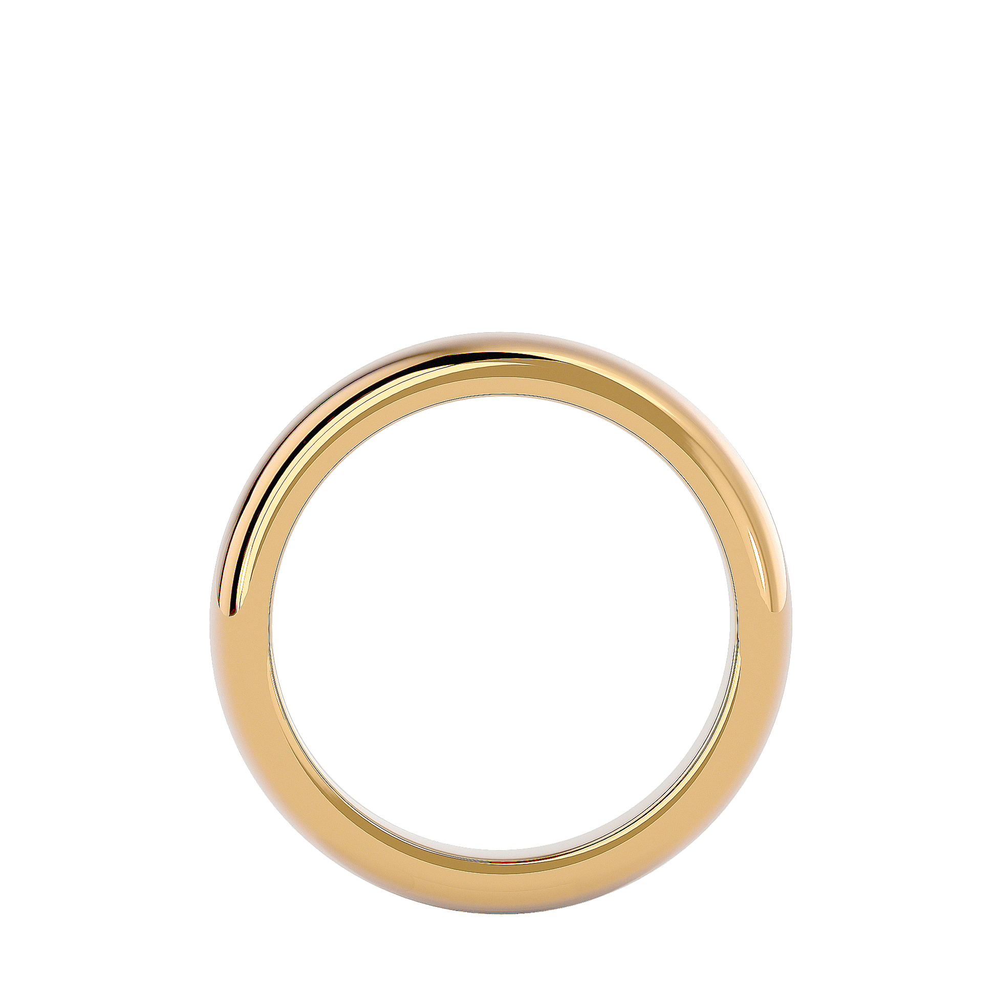 Classic: Heavy Men's Yellow Gold Band Ring No Stones