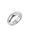 Classic: Heavy Men's White Gold Band Ring No Stones