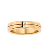 Lab Grown Princess Cut Diamond Mens Ring In Yellow Gold