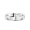 Lab Grown Princess Cut Diamond In White Gold Mens Ring