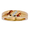 Lab Grown Princess Cut Diamond Bold Mens Ring In Yellow Gold