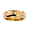 Lab Grown Diamond Men's Yellow Gold Band Ring