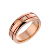 Lab Grown Diamond Men's Rose Gold Band Ring