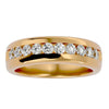 Lab Grown Diamond Men's Yellow Gold Band Ring