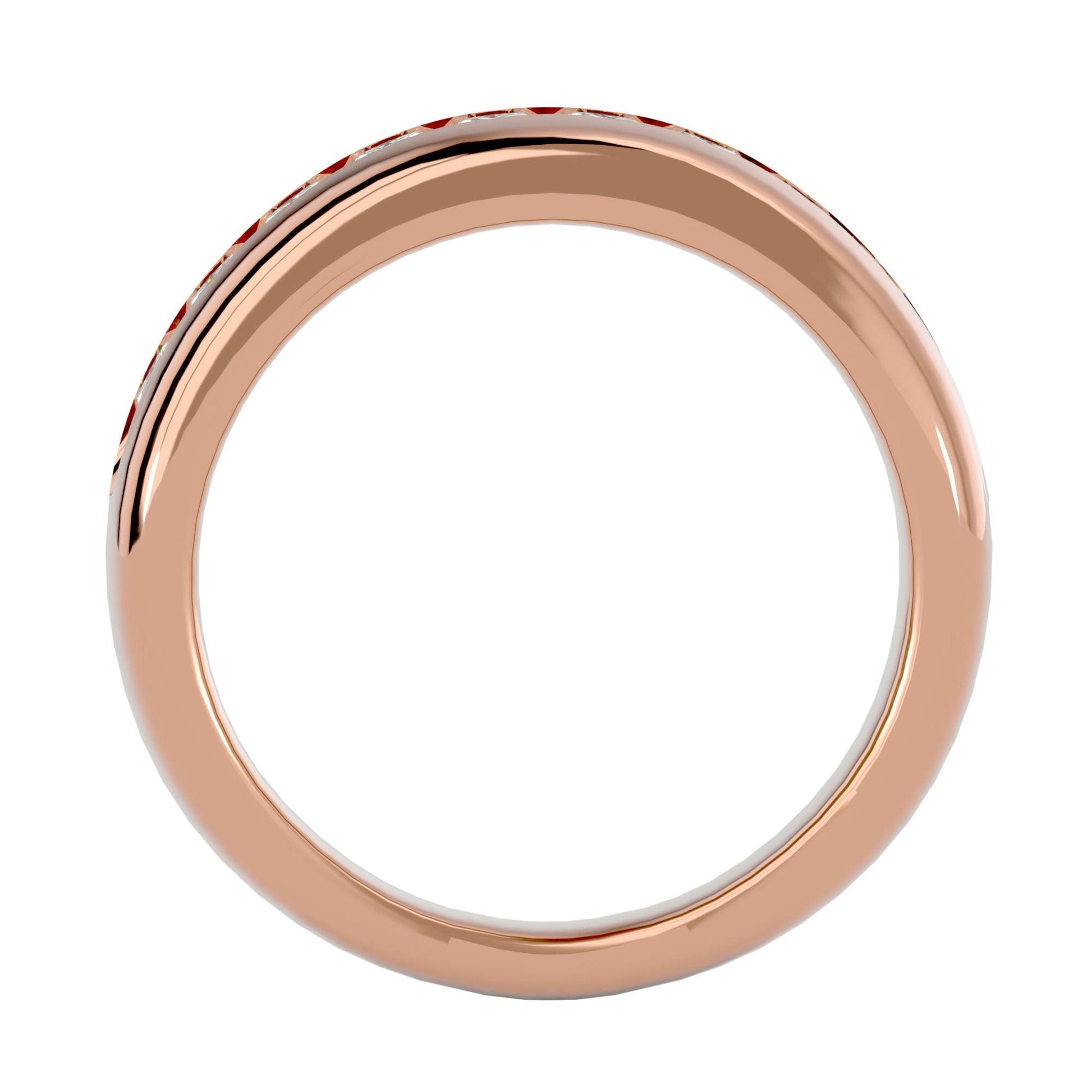 Lab Grown Diamond Men's Rose Gold Band Ring