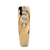 Lab Grown Diamond Men's Yellow Gold Band Ring