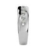 Lab Grown Diamond Men's Platinum Band Ring