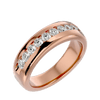 Lab Grown Diamond Men's Rose Gold Band Ring