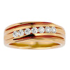 Lab Grown Diamond Men's Yellow Gold Band Ring