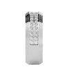 Lab Grown Round Cut Diamond In White Gold Mens Ring