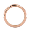 Lab Grown Round Cut Diamond Mens Ring In Rose Gold