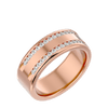 Lab Grown Diamond Men's Rose Gold Band Ring