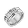 Lab Grown Diamond Men's Platinum Band Ring