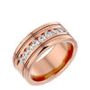 Lab Grown Diamond Men's Rose Gold Band Ring