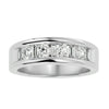 Lab Grown Diamond Men's Platinum Band Ring