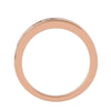 Lab Grown Diamond Men's Rose Gold Band Ring