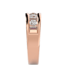 Lab Grown Diamond Men's Rose Gold Band Ring