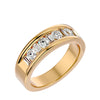 Lab Grown Diamond Men's Yellow Gold Band Ring