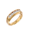 Lab Grown Diamond Men's Yellow Gold Band Ring