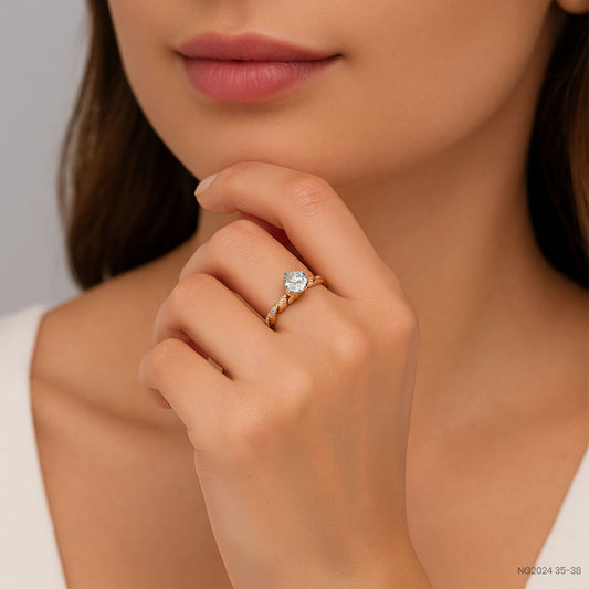 Amazing Lab Grown Beautiful Diamond Solitaire Ring