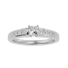 Lab Grown Princess Cut Diamond Solitaire Ring In Platinum