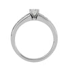 Lab Grown Princess Cut Diamond Solitaire Ring In Platinum