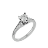 Lab Grown Round Cut Diamond Solitaire Ring In Platinum