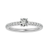 Lab Grown Round Diamond In White Gold Solitaire Ring