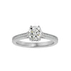 Lab Grown Round Diamond In WhIte Gold Solitaire Ring