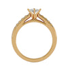 Lab Grown Round Diamond Solitaire Ring In Yellow Gold