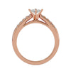 Lab Grown Round Diamond Solitaire Ring In Rose Gold