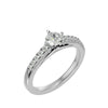 Lab Grown Diamond In White Gold Solitaire Ring