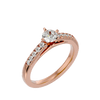 Lab Grown Round Diamond Solitaire Ring In Rose Gold