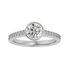 Lab Grown Diamond In White Gold Solitaire Ring