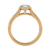 Lab Grown Round Diamond Solitaire Ring In Yellow Gold