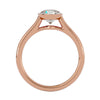 Lab Grown Round Diamond Solitaire Ring In Rose Gold