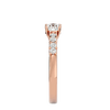 Lab Grown Round Diamond Solitaire Ring In Rose Gold