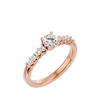 Lab Grown Round Diamond Solitaire Ring In Rose Gold