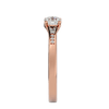 Lab Grown Round Diamond Solitaire Ring In Rose Gold